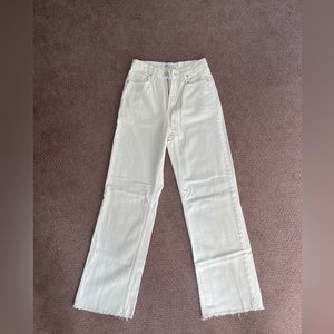Zara TRF High Rise Wide Leg Jeans